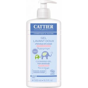 Cattier gel de baño cabello y cuerpo para bebé 500 ml CAT057