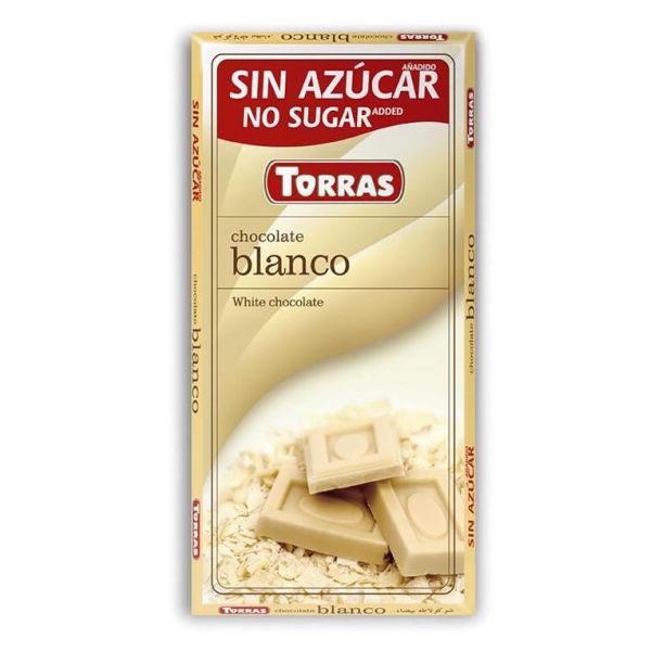 Chocolate Blanco sin Azúcar [Comprar Ahora] - Torras