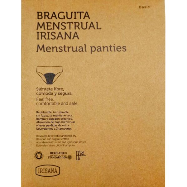 Braga menstrual Irisana íntima