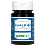 Vitamina D3 & K2 · Bonusan · 60 perlas