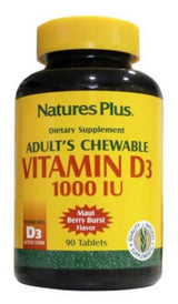 Vitamina D3 1.000 UI · Nature's Plus · 90 comprimidos