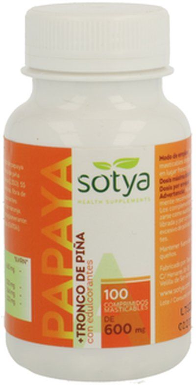 Papaya · Sotya · 100 comprimidos