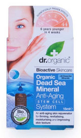 Sistema Antienvejecimiento Minerales del Mar Muerto · Dr Organic · 30 ml