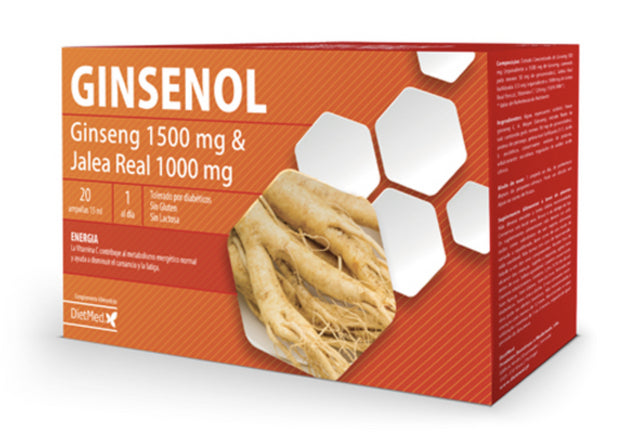 Ginsenol Ampollas · DietMed · 20 ampollas