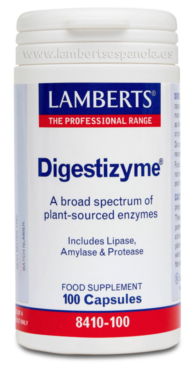 Digestizyme · Lamberts · 100 cápsulas