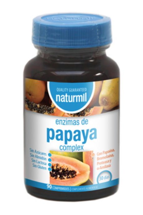 Enzimas Papaya Complex · Naturmil · 90 comprimidos