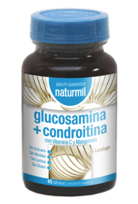 Glucosamina & Condroitina · Naturmil · 45 cápsulas