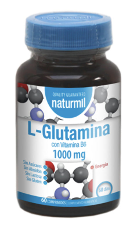 L-Glutamina 1.000 mg · Naturmil · 60 comprimidos