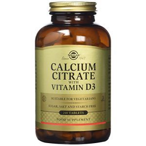 Citrato de Calcio con Vitamina D3 · Solgar · 240 comprimidos