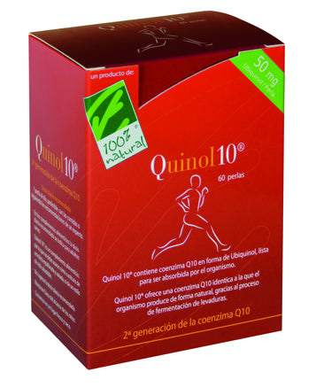 Quinol 10 - 50 mg · 100% Natural · 60 cápsulas