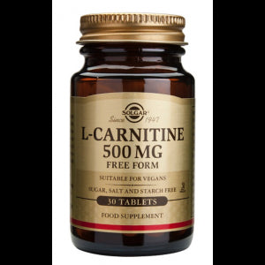 L-Carnitina 500 mg · Solgar · 30 comprimidos