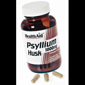 Fibra de Cascara de Psyllium · Health Aid · 60 cápsulas