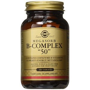 Megasorb B-Complex 50 · Solgar · 100 comprimidos