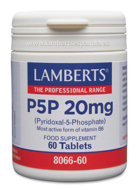 P5P 20 mg - Vitamina B6 · Lamberts · 60 comprimidos