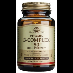 Vitamina B-Complex 50 · Solgar · 50 cápsulas