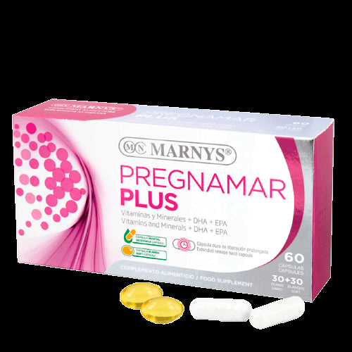 Pregnamar Plus · Marnys · 30 perlas + 30 cápsulas