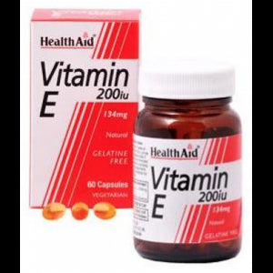 Vitamina E Natural 200 UI · Health Aid · 60 cápsulas