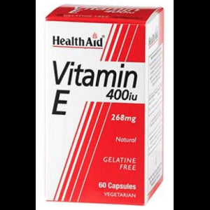 Vitamina E Natural 400 UI · Health Aid · 60 cápsulas