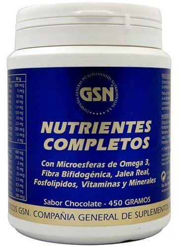 Nutrientes Completos Sabor Chocolate · GSN · 450 gramos