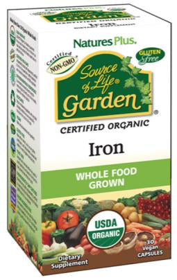 Hierro (Iron) Garden · Nature's Plus · 30 cápsulas