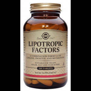 Factores Lipotropicos · Solgar · 100 comprimidos