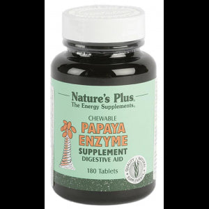 Papaya Enzyme · Nature's Plus · 180 comprimidos