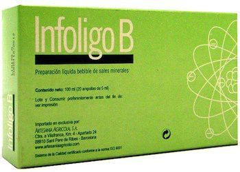 Infoligo B - Zinc y Cobre · Artesania Agricola · 20 ampollas