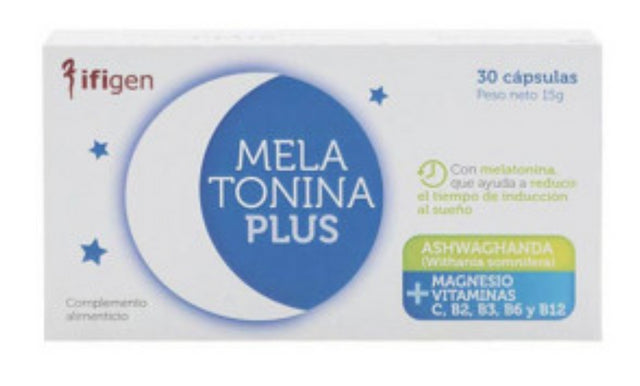 Melatonina Plus · Ifigen · 30 cápsulas