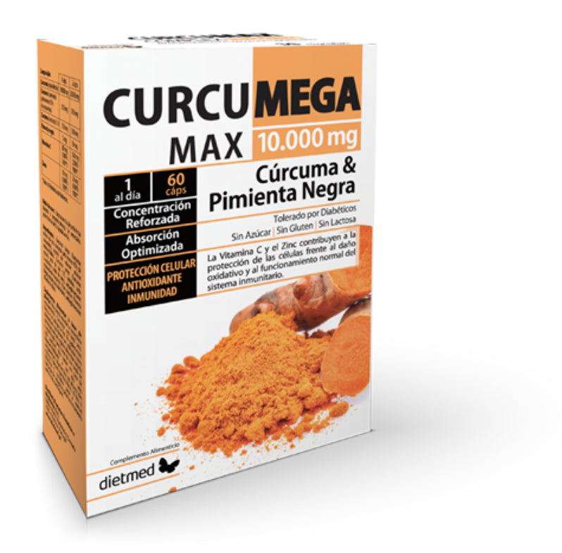 Curcumega Max 10.000 mg · DietMed · 60 cápsulas