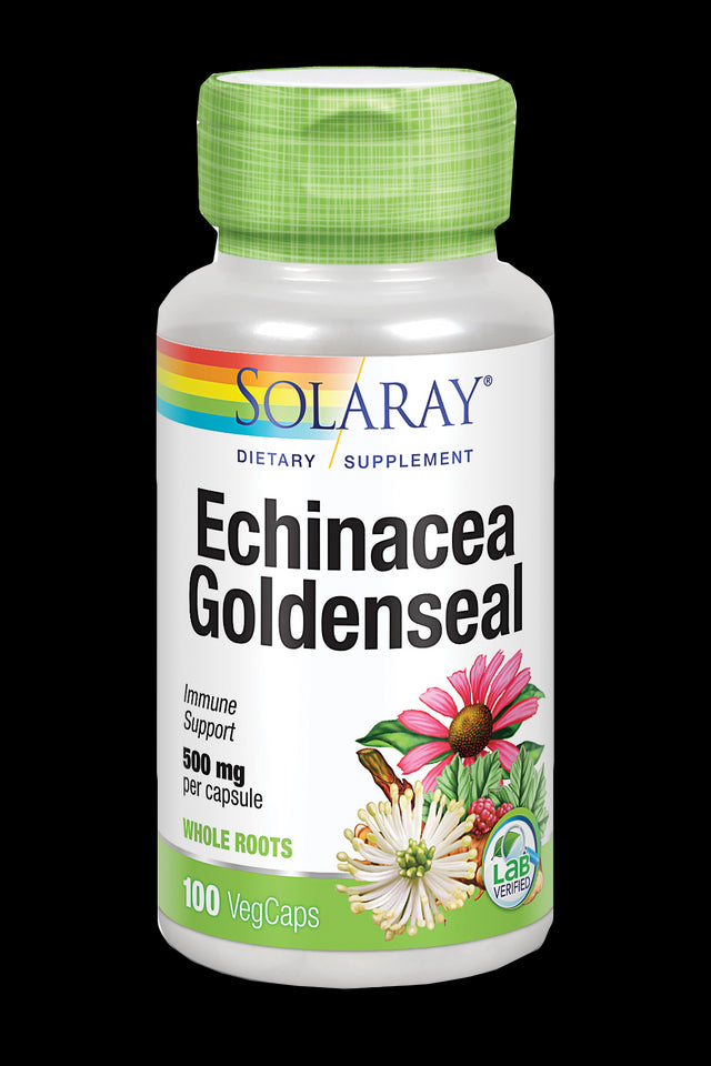 Echinacea GoldenSeal · Solaray · 100 cápsulas