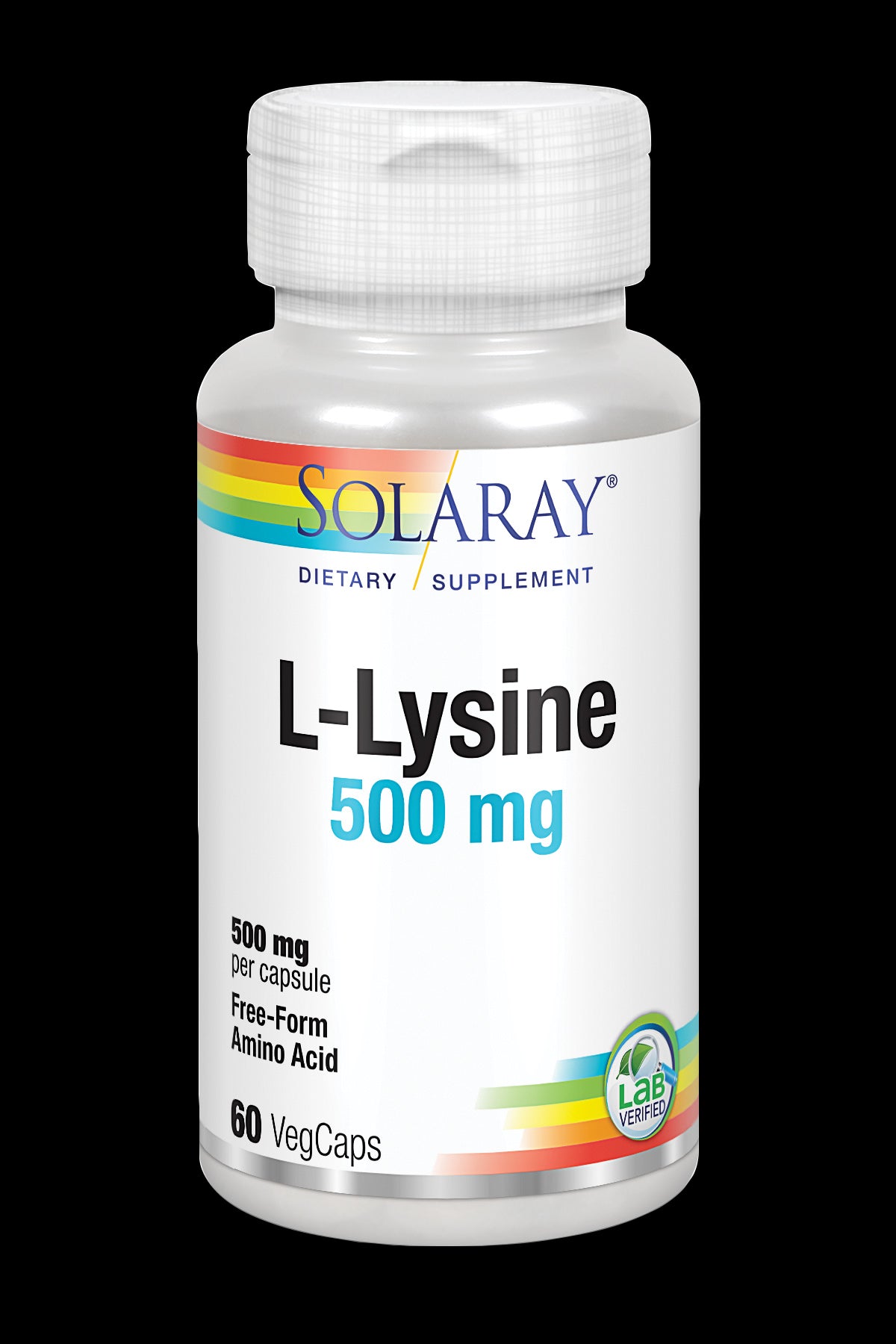 L-Lysine 500 mg · Solaray · 60 cápsulas