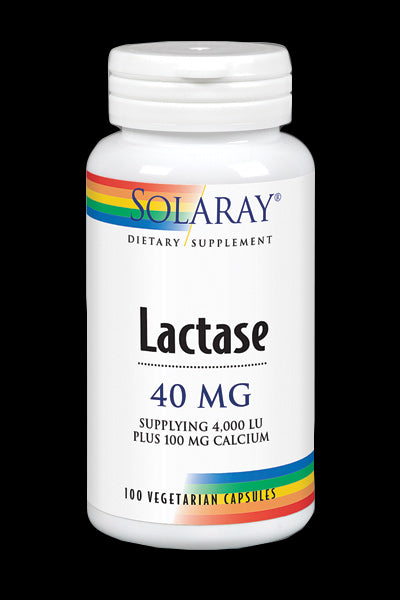 Lactase 40 mg 4000 FCC · Solaray · 100 cápsulas