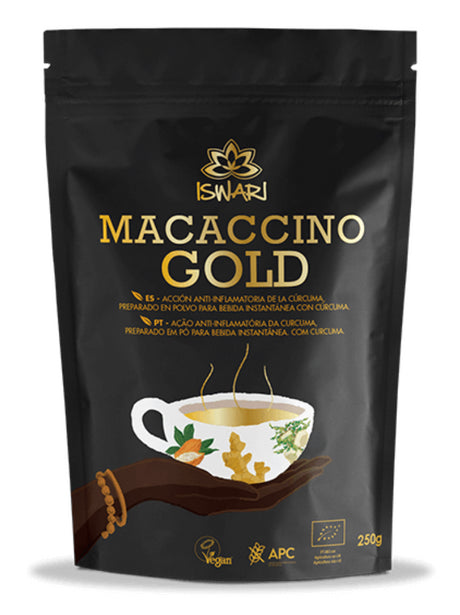 Macaccino Gold · Iswari · 250 gramos