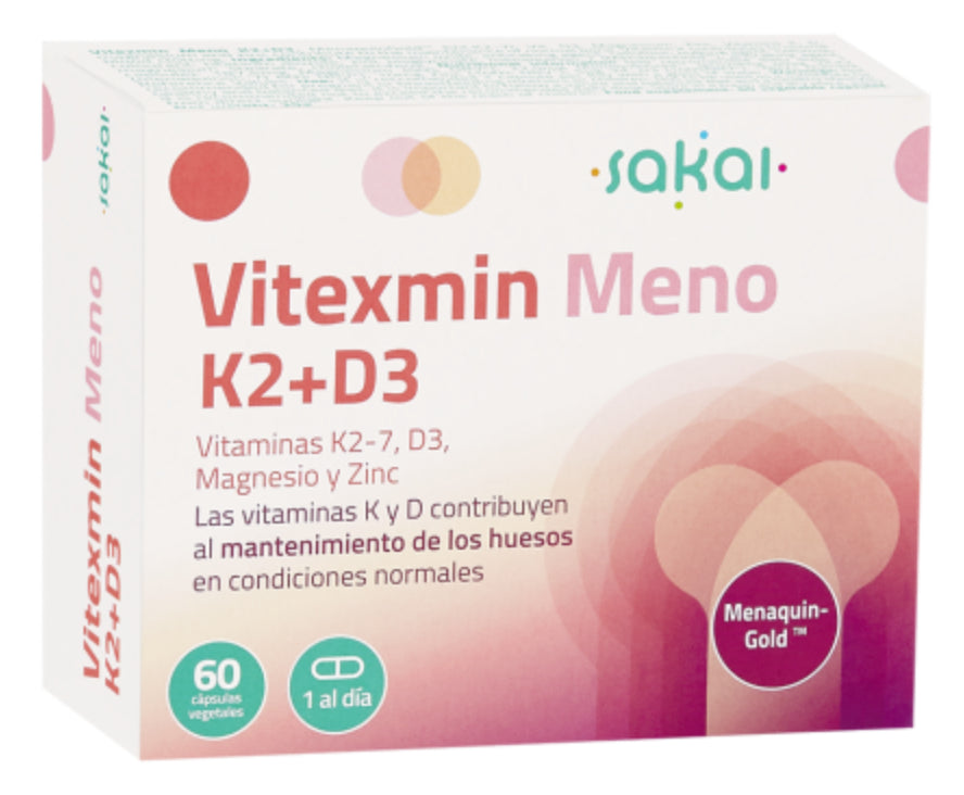 Vitexmin Meno K2 + D3 · Sakai · 60 cápsulas