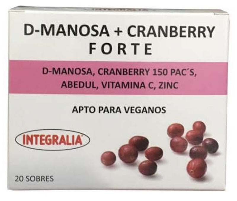 D-Manosa + Cranberry Forte · Integralia · 20 sobres