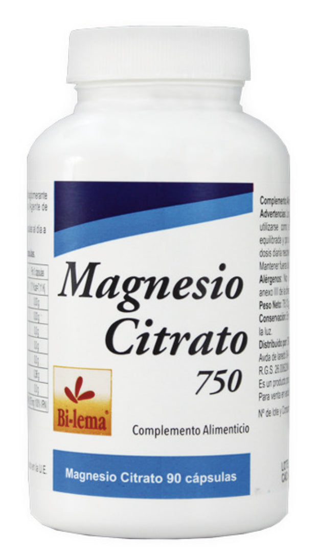 Magnesio Citrato 750 · Bilema · 90 cápsulas