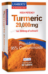 Cúrcuma 20.000 mg · Lamberts · 60 comprimidos