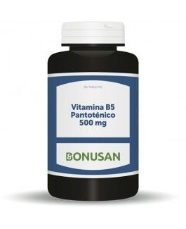 Vitamina B5 Pantoténico 500 mg · Bonusan · 90 cápsulas