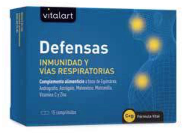 Defensas Inmunidad y Vías Respiratorias · Vitalart · 15 comprimidos