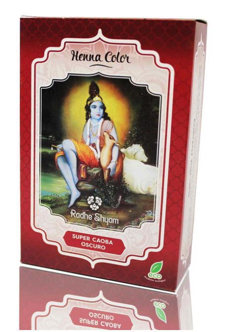 Henna Super Caoba Oscuro · Radhe Shyam · 100 gramos