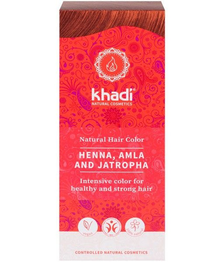 Henna con Amla & Jatropha · Khadi · 100 gramos