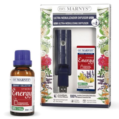 Combo USB Ultra Nebulizador + Synergy Energy · Marnys [Caducidad 01/2025]