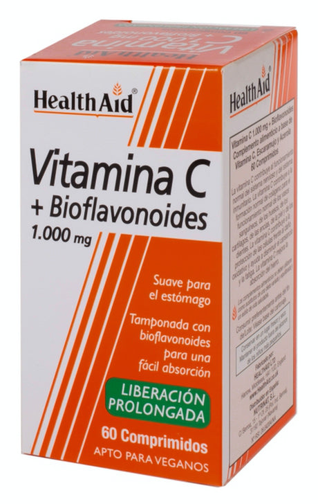 Vitamina C   Bioflavonoides · Health Aid · 60 comprimidos