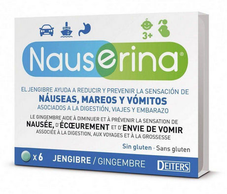 Nauserina - Formato Viaje · Deiters · 6 comprimidos