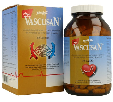 Mega Vascusan · Dietinor · 270 cápsulas