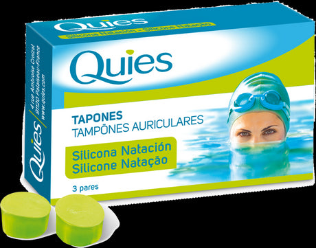 Tapones para Natación - Adultos · Quies · 6 unidades