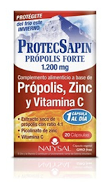 ProtecSapin Própolis Forte 1.200 mg · Natysal · 20 cápsulas