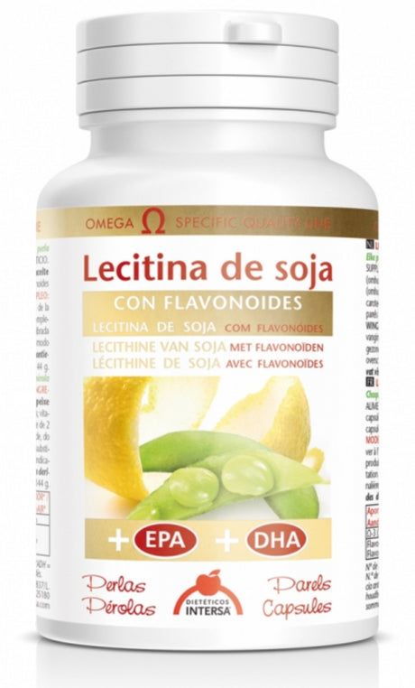 Lecitina de Soja con Bioflavonoides · Dietéticos Intersa · 90 perlas