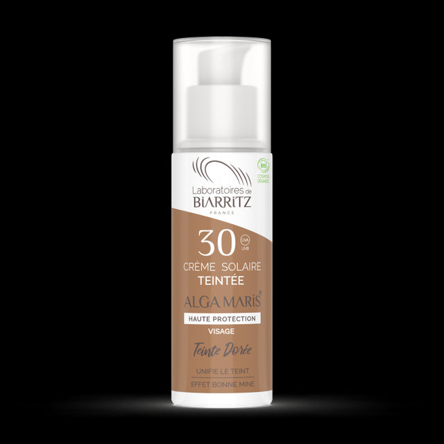 Crema Solar Facial Pigmentada SPF30 - Color Dorado · Alga Maris · 50 ml