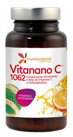 Vitanano C 1062 (Vitamina C Liposomada) · Mundo Natural · 30 cápsulas